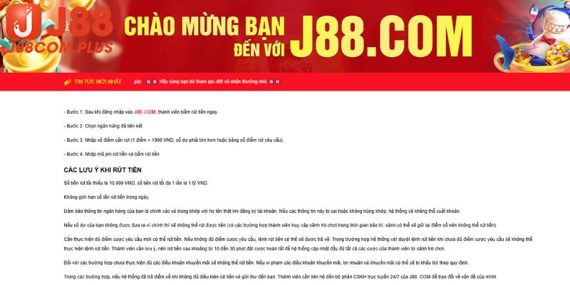 Bỏ túi một vài chú ý bổ ích khi rút thưởng J88